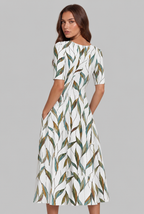 Floral Midi Dress with Pockets Audrey Calvero