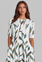 Floral Midi Dress with Pockets Audrey Calvero