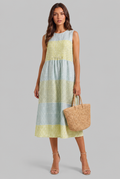Gingham Midi Dress Audrey Calvero