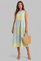 Gingham Midi Dress Audrey Calvero
