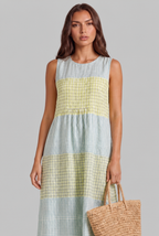 Gingham Midi Dress Audrey Calvero