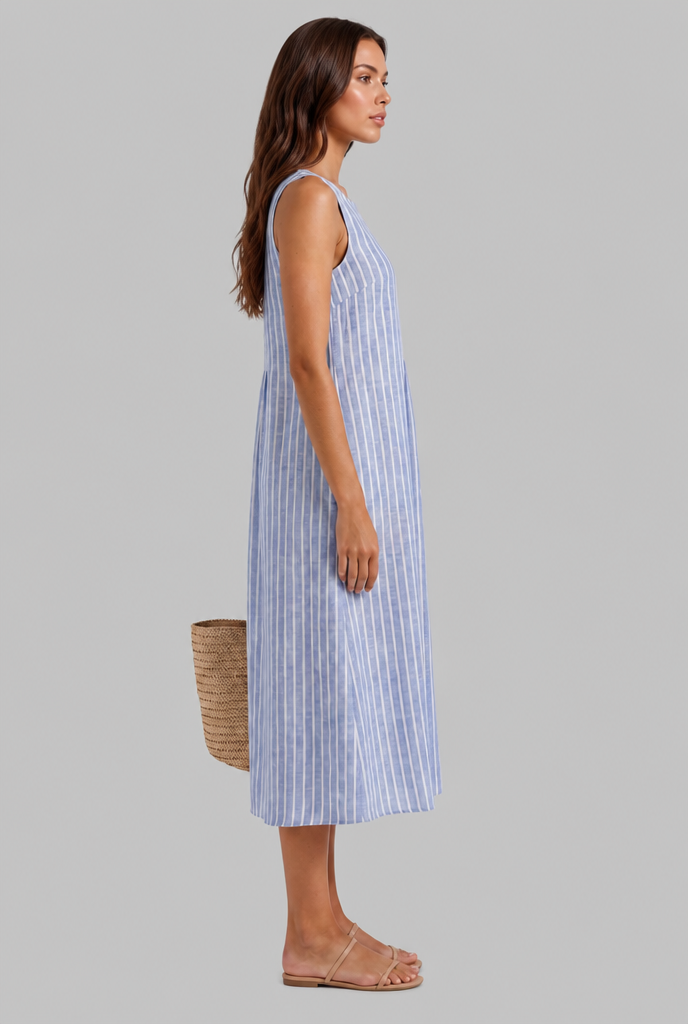 Gingham Midi Dress Audrey Calvero
