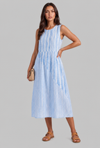 Gingham Midi Dress Audrey Calvero