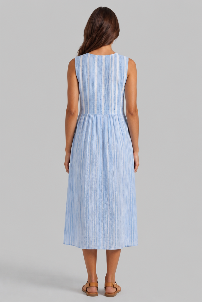 Gingham Midi Dress Audrey Calvero