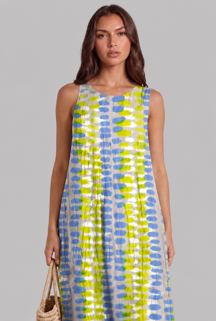 Gingham Midi Dress Audrey Calvero