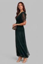 Women's Chiffon Maxi Dress with V-Neck Audrey Calvero