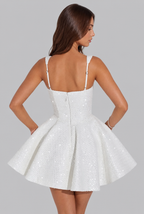 Sparkly Dazzling Bow Mini Dress Audrey Calvero