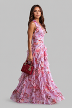 Floral Ruffle Maxi Dress Audrey Calvero