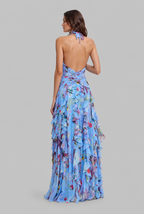 Floral Ruffle Maxi Dress Audrey Calvero