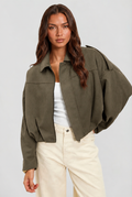 Oversized Suede Jacket Audrey Calvero