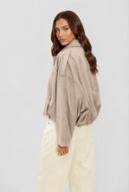 Oversized Suede Jacket Audrey Calvero
