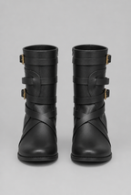 Buckle Ankle Boots with Block Heel Audrey Calvero