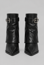 Pointed Toe Ankle Boots with Buckle Audrey Calvero