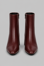 Square Toe Ankle Boots with Block Heel Audrey Calvero