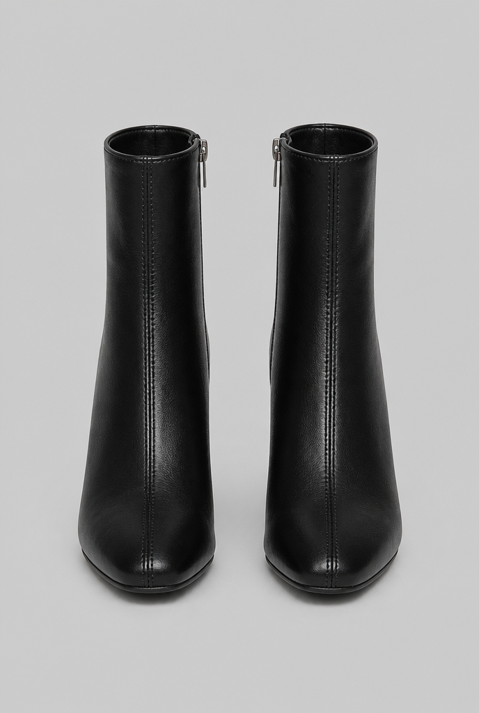 Square Toe Ankle Boots with Block Heel Audrey Calvero