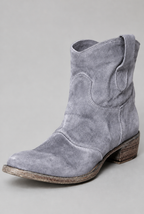 Western Suede Ankle Boots Audrey Calvero