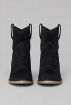 Western Suede Ankle Boots Audrey Calvero