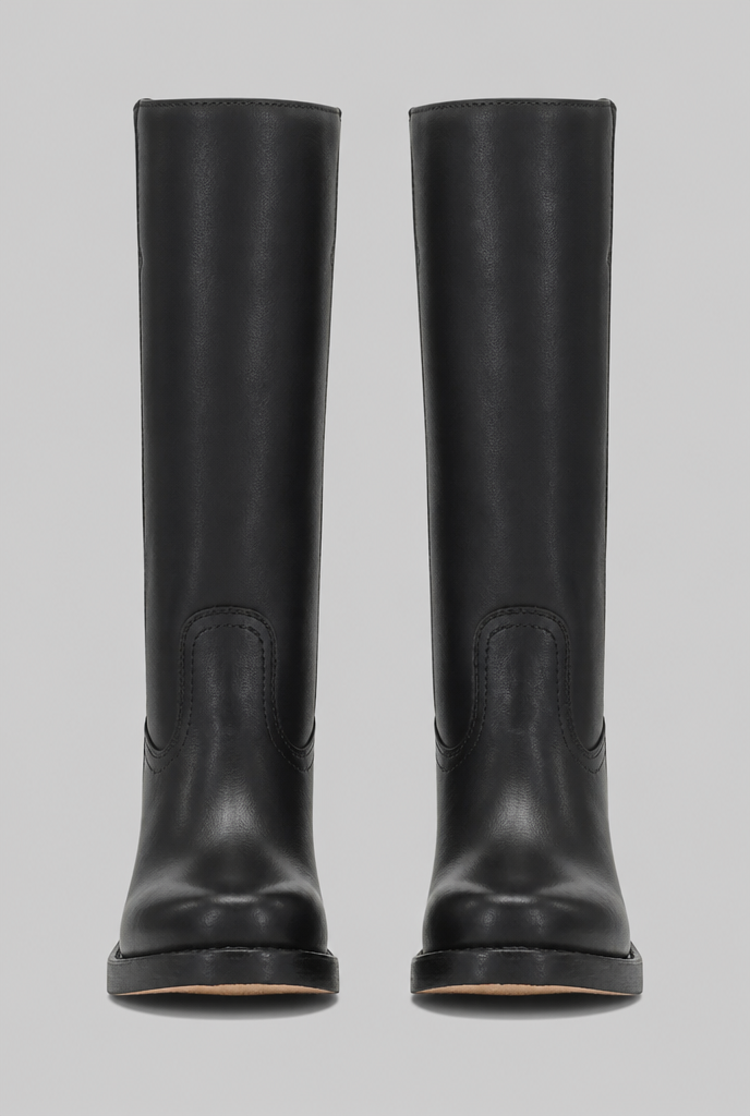 Knee High Leather Boots Audrey Calvero
