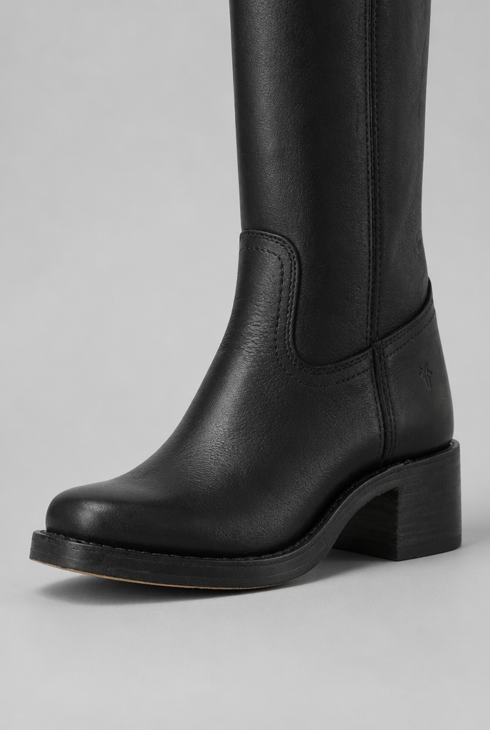 Knee High Leather Boots Audrey Calvero