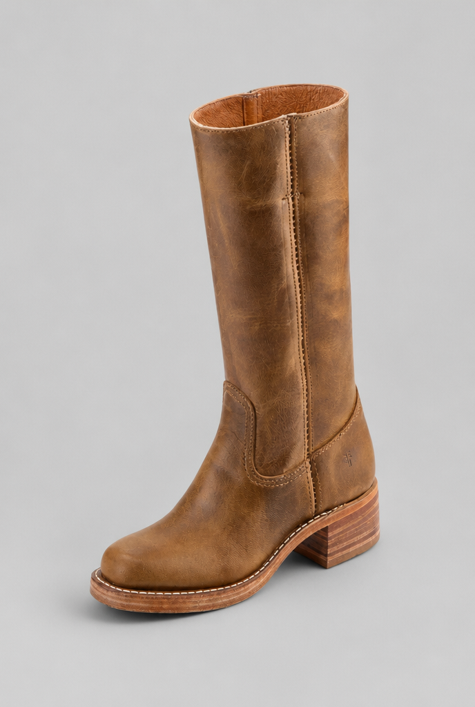 Knee High Leather Boots Audrey Calvero