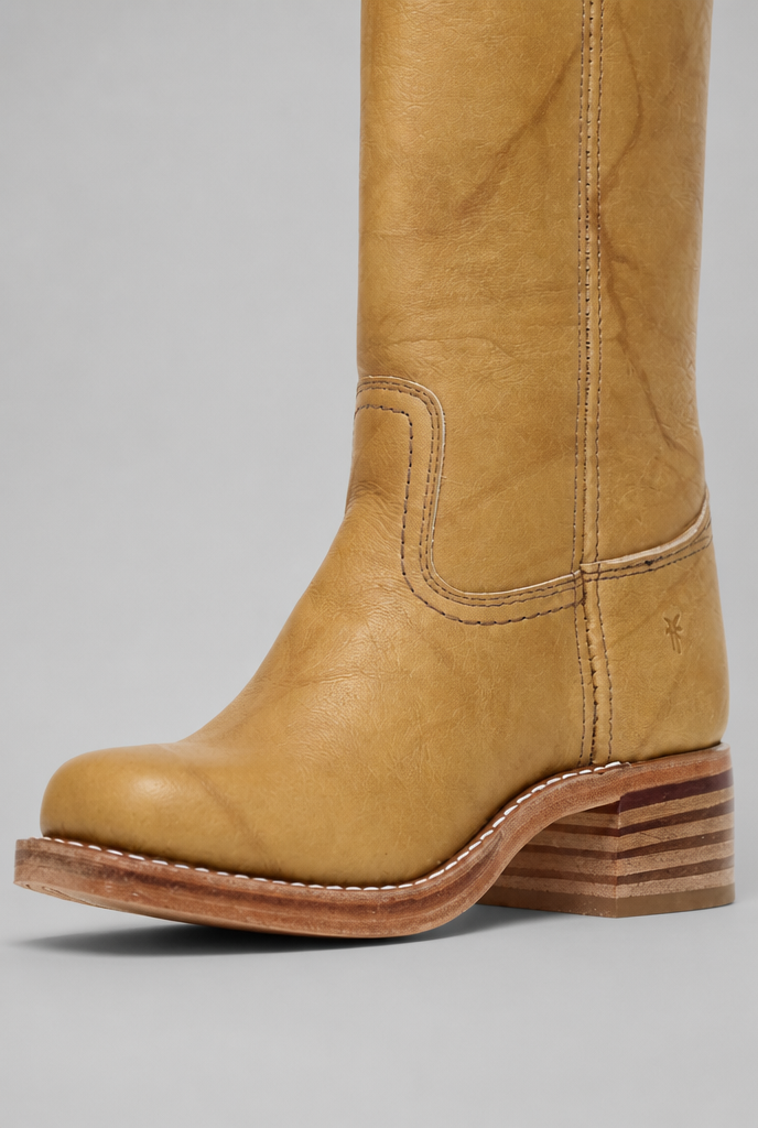 Knee High Leather Boots Audrey Calvero