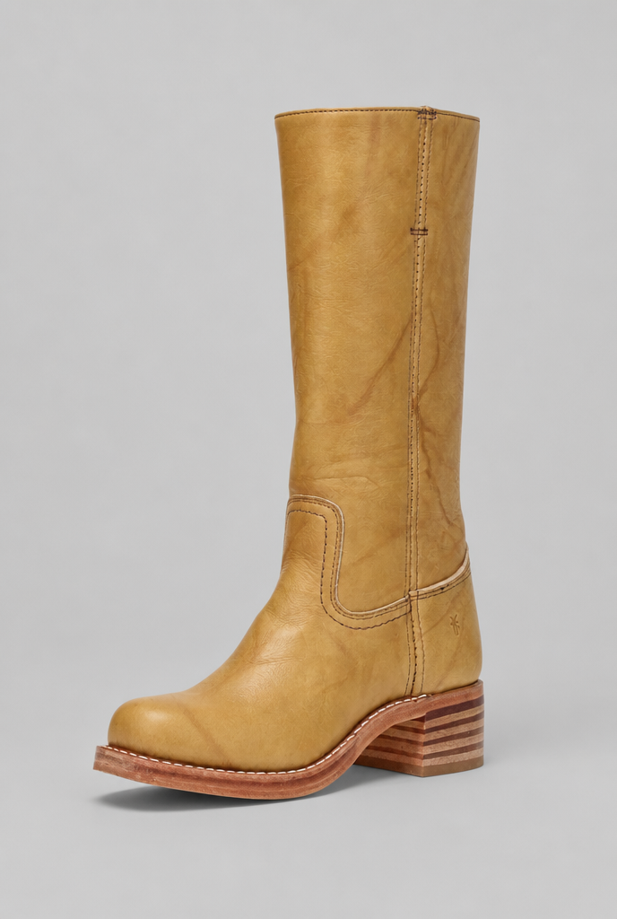 Knee High Leather Boots Audrey Calvero