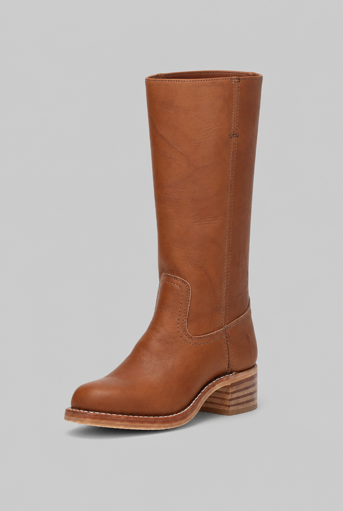 Knee High Leather Boots Audrey Calvero