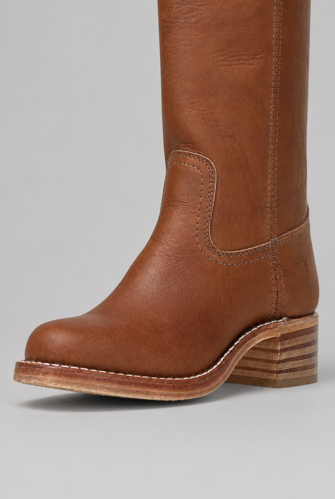 Knee High Leather Boots Audrey Calvero