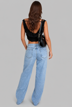 Low Rise Wide Leg Jeans Audrey Calvero