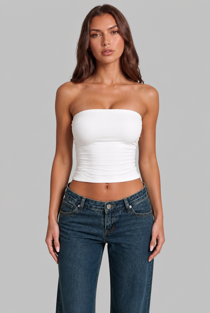 Low Rise Wide Leg Jeans Audrey Calvero