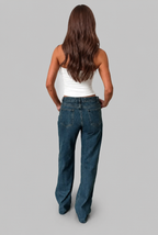 Low Rise Wide Leg Jeans Audrey Calvero