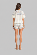 Women's Boho Print Top and Shorts Mini Dress Set Audrey Calvero