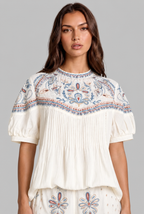 Women's Boho Print Top and Shorts Mini Dress Set Audrey Calvero