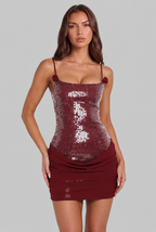 Sparkly Corset Mini Dress Audrey Calvero