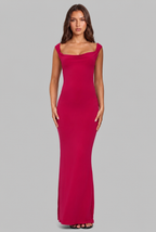 Christmas Dress with Open Back Bow Audrey Calvero