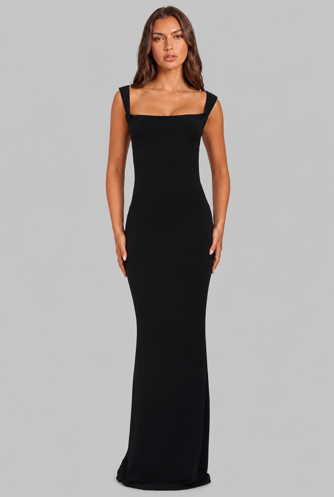 Christmas Dress with Open Back Bow Audrey Calvero