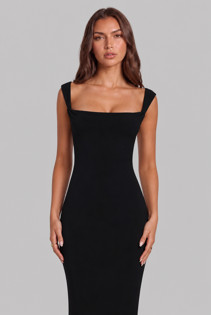 Christmas Dress with Open Back Bow Audrey Calvero