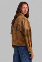 Fringe Suede Jacket Audrey Calvero