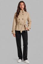 Cropped Trench Jacket Audrey Calvero