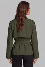 Cropped Trench Jacket Audrey Calvero