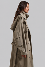 Jenny Trench Coat with Belt Audrey Calvero