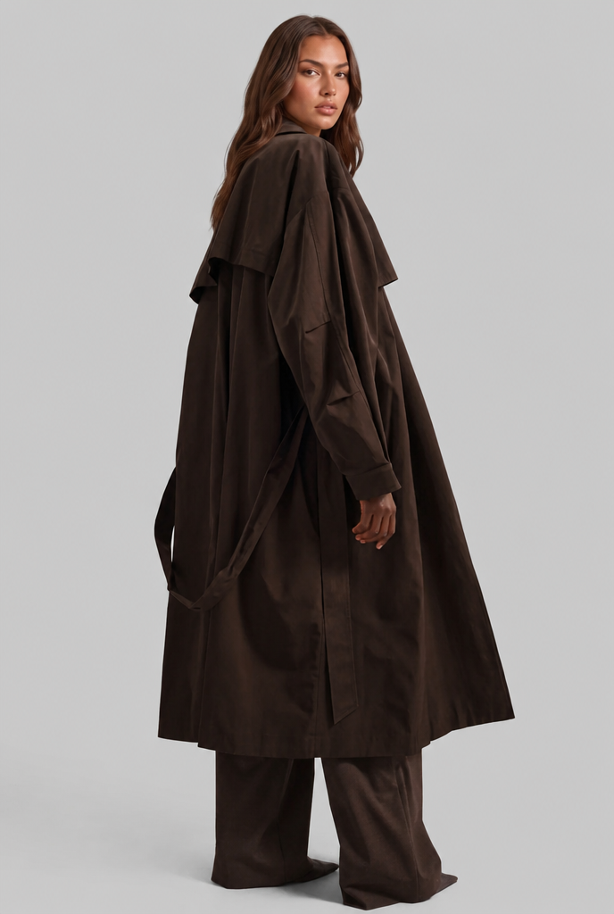 Jenny Trench Coat with Belt Audrey Calvero