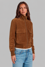 Suede Bomber Jacket Audrey Calvero