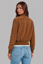Suede Bomber Jacket Audrey Calvero