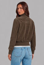 Suede Bomber Jacket Audrey Calvero