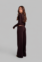 Ribbed Knit Cardigan & Trouser Set Audrey Calvero