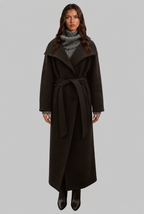Belted Longline Wool Coat