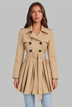 Belted Short Trench Coat