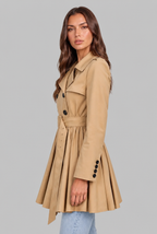 Belted Short Trench Coat