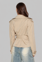 Anna Cropped Trench Jacket